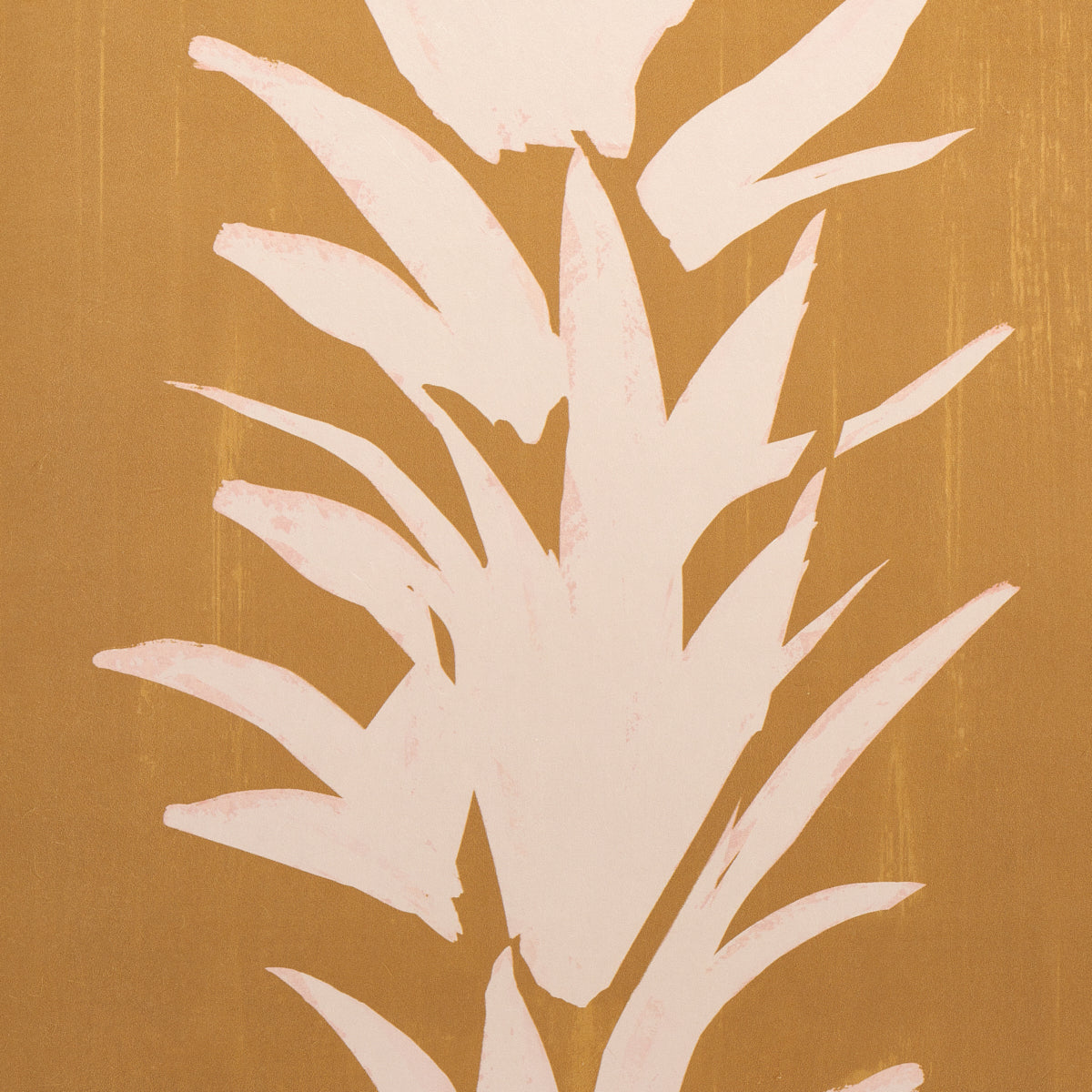 Schumacher White Lotus Deep Yellow Wallpaper Sample 5013662