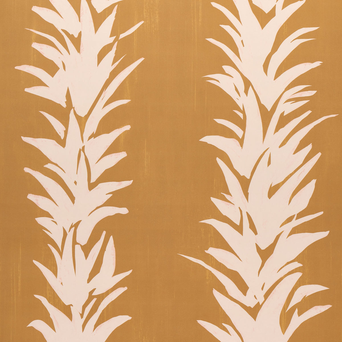 Schumacher White Lotus Deep Yellow Wallpaper Sample 5013662