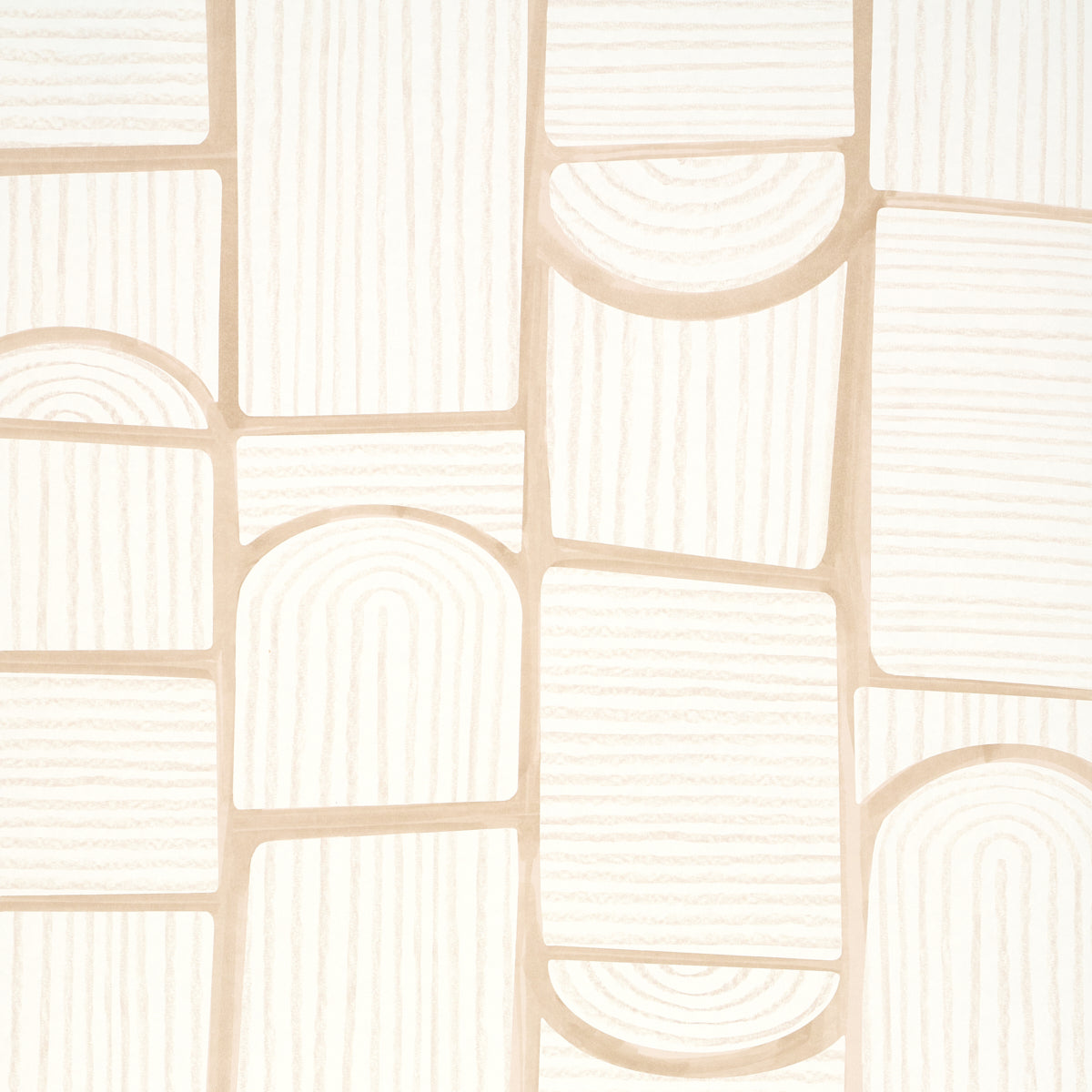 Schumacher Bloomsbury Warm White Wallpaper Sample 5013681