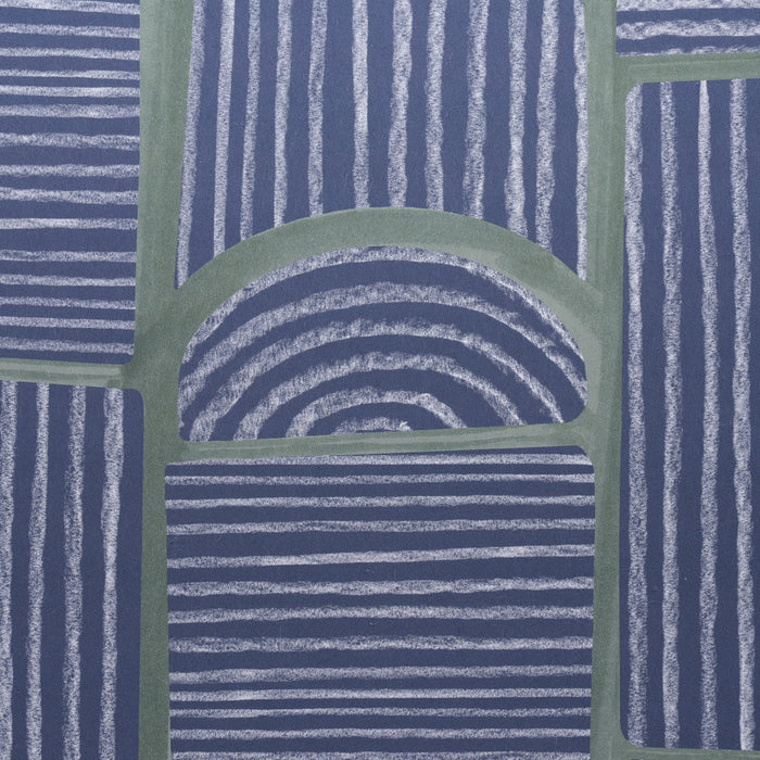 Schumacher Bloomsbury Deep Navy Wallpaper Sample 5013683