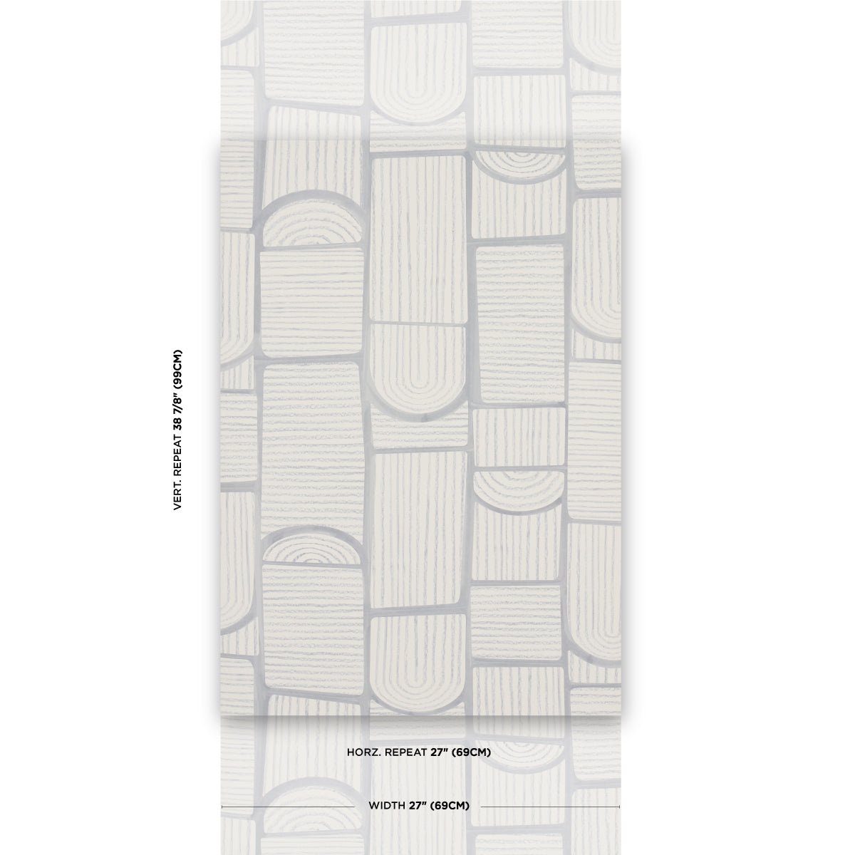 Schumacher Bloomsbury Cool Gray Wallpaper 5013684