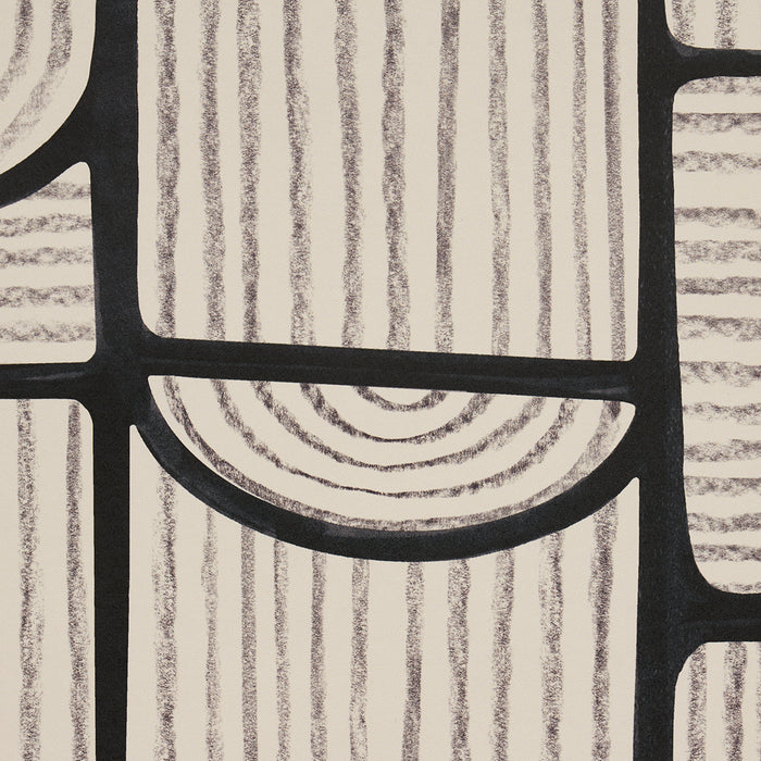 Schumacher Bloomsbury Carbon Wallpaper Sample 5013685