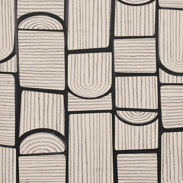 Schumacher Bloomsbury Carbon Wallpaper Sample 5013685