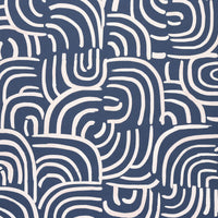 Schumacher New Beat Dark Blue Wallpaper 5013691