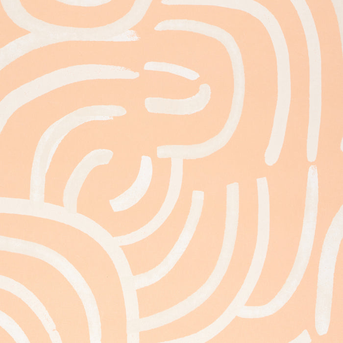 Schumacher New Beat Light Peach Wallpaper Sample 5013692