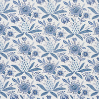 Schumacher Lafayette Botanical Cornflower Wallpaper 5013750