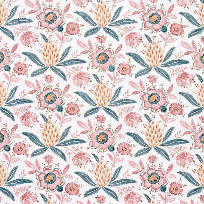 Schumacher Lafayette Botanical Rosso Antico Wallpaper Sample 5013752