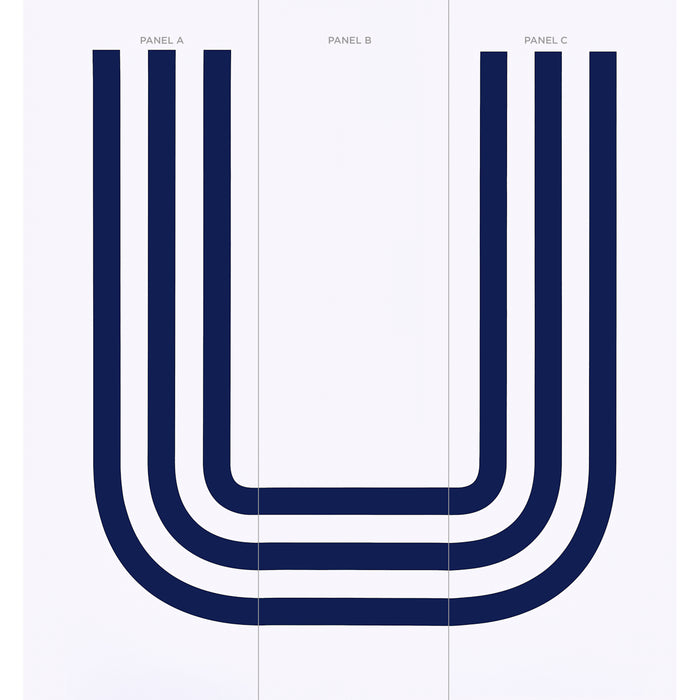 Schumacher Virginia Panel A Cobalt Wallpaper Sample 5013781