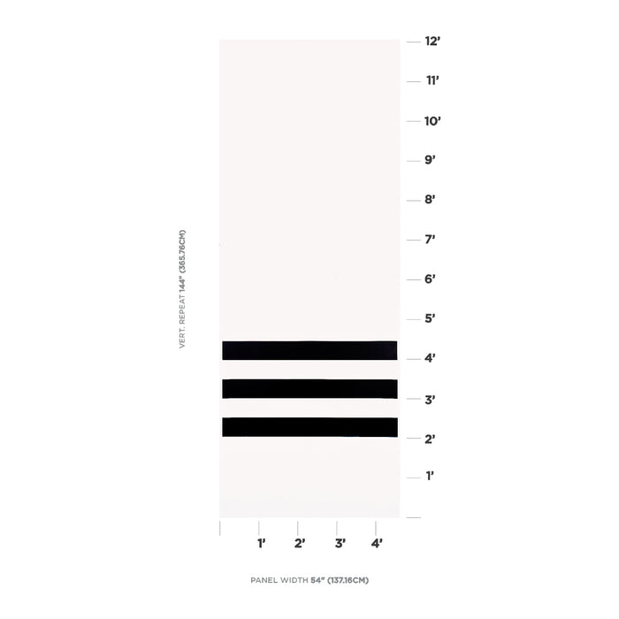 Schumacher Virginia Panel B Black Wallpaper Sample 5013790