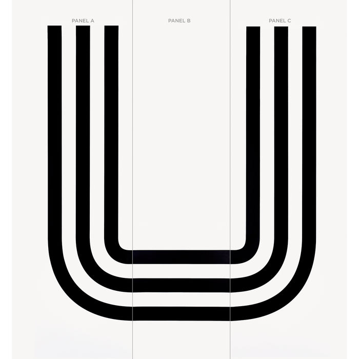 Schumacher Virginia Panel B Black Wallpaper Sample 5013790