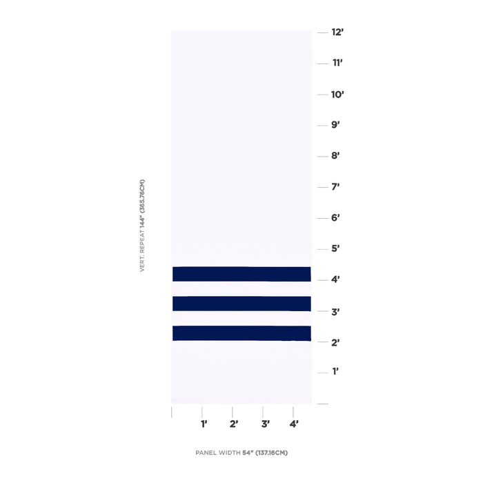 Schumacher Virginia Panel B Cobalt Wallpaper Sample 5013791