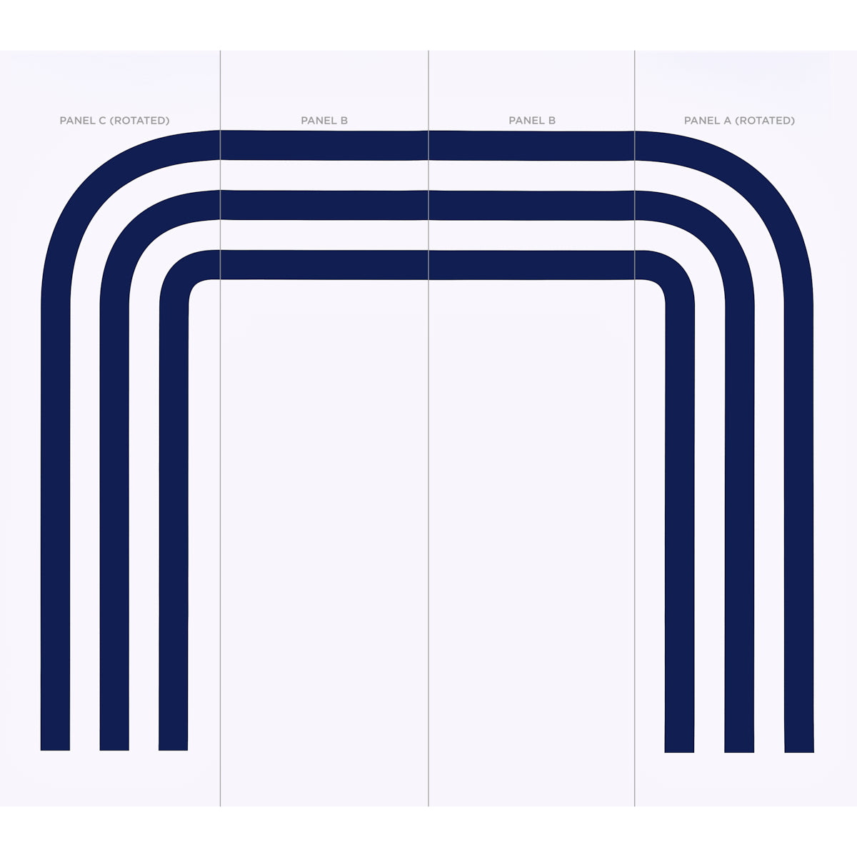 Schumacher Virginia Panel B Cobalt Wallpaper Sample 5013791