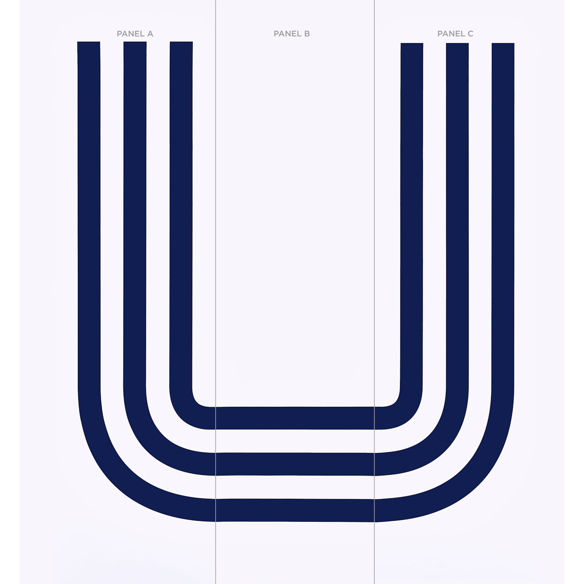 Schumacher Virginia Panel C Cobalt Wallpaper Sample 5013801