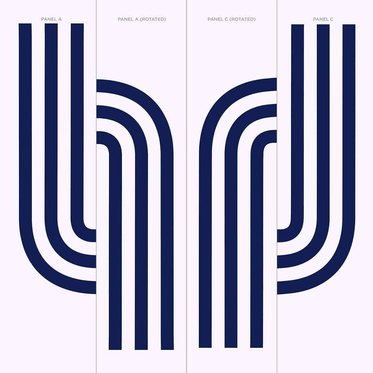 Schumacher Virginia Panel C Cobalt Wallpaper Sample 5013801