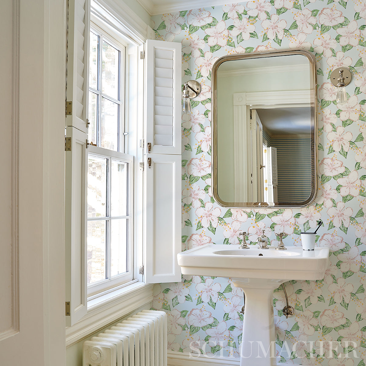 Schumacher Fabienne Sky Wallpaper Sample 5013810