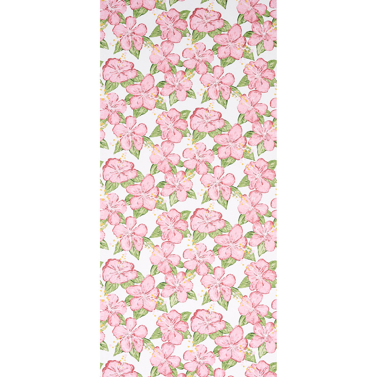 Schumacher Fabienne Pink Wallpaper Sample 5013811
