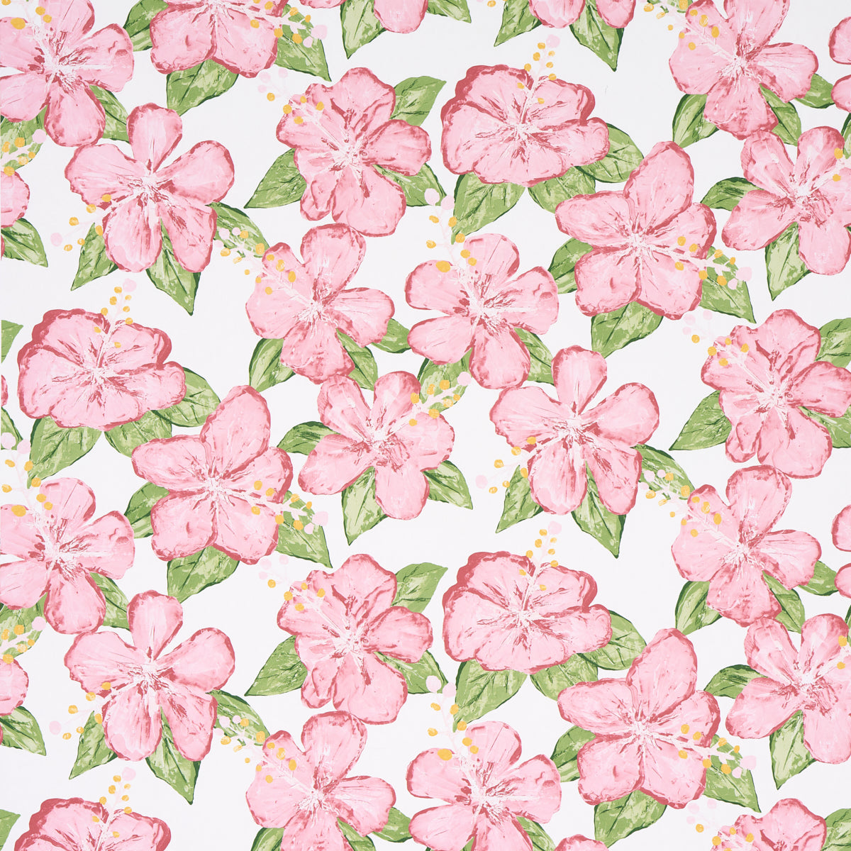 Schumacher Fabienne Pink Wallpaper Sample 5013811