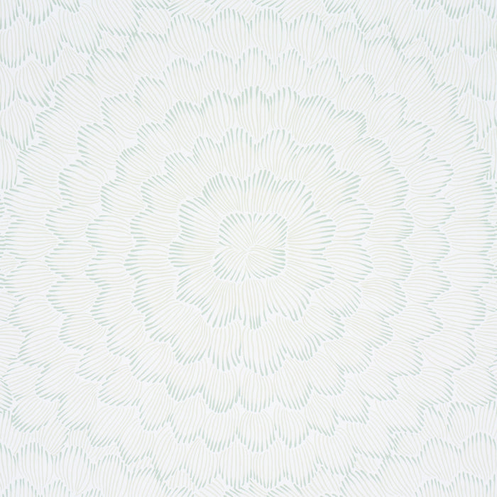 Schumacher Feather Bloom Seaglass Wallpaper Sample 5013822
