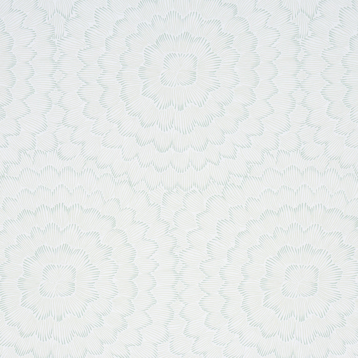 Schumacher Feather Bloom Seaglass Wallpaper Sample 5013822