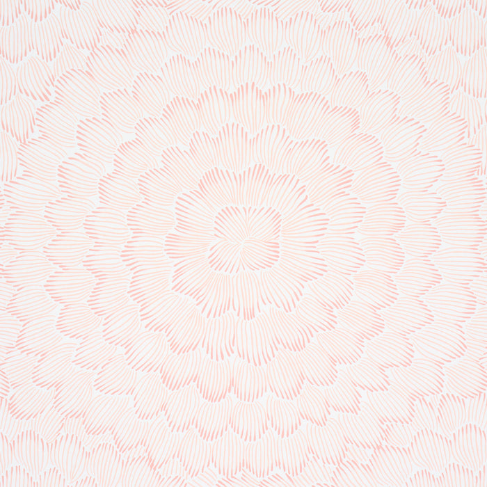 Schumacher Feather Bloom Salmon Wallpaper Sample 5013823