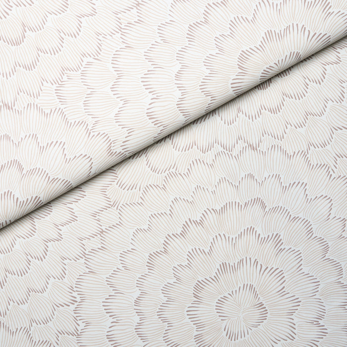Schumacher Feather Bloom Chai Wallpaper Sample 5013824