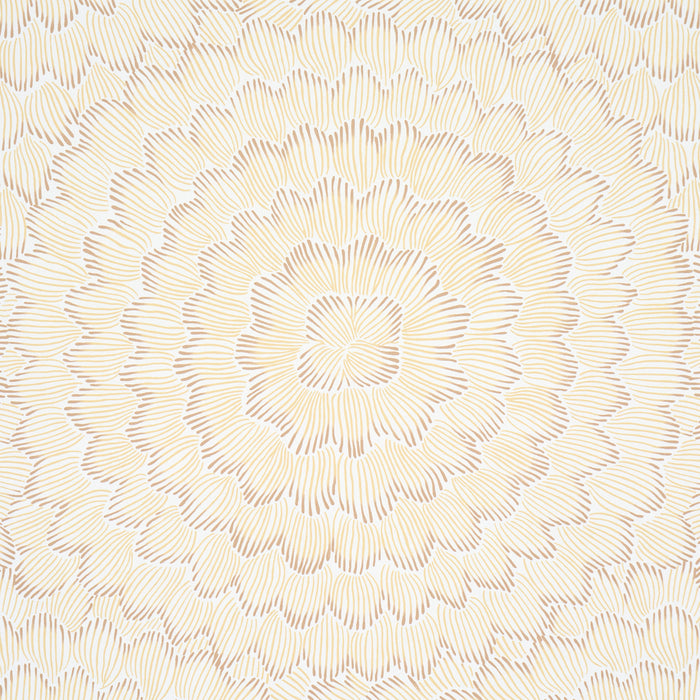 Schumacher Feather Bloom Mustard Wallpaper Sample 5013825