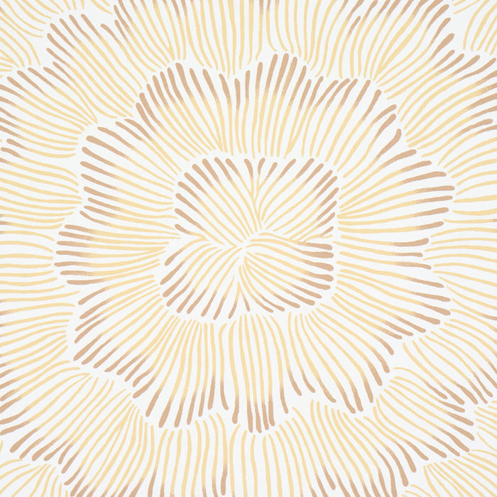 Schumacher Feather Bloom Mustard Wallpaper Sample 5013825