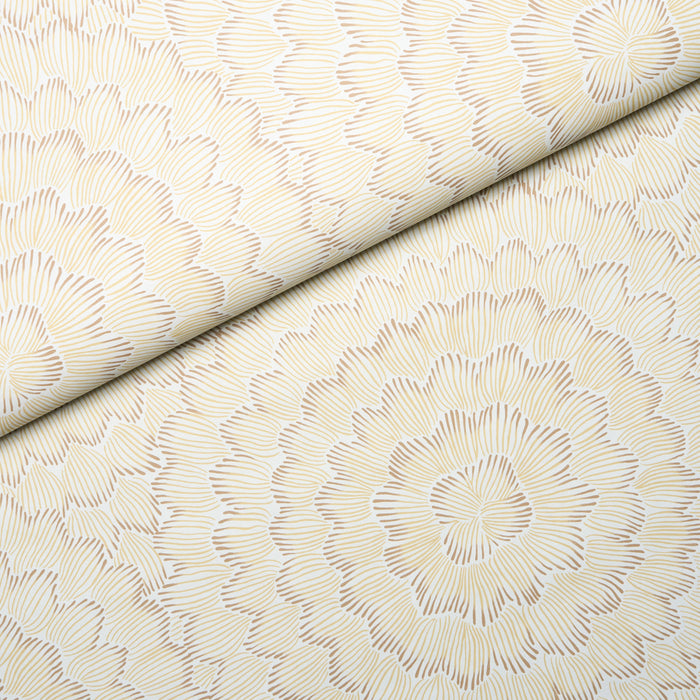 Schumacher Feather Bloom Mustard Wallpaper Sample 5013825