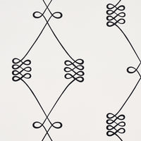 Schumacher Nicolette Black On Cream Wallpaper 5013830