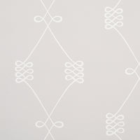 Schumacher Nicolette White On Grey Wallpaper 5013831