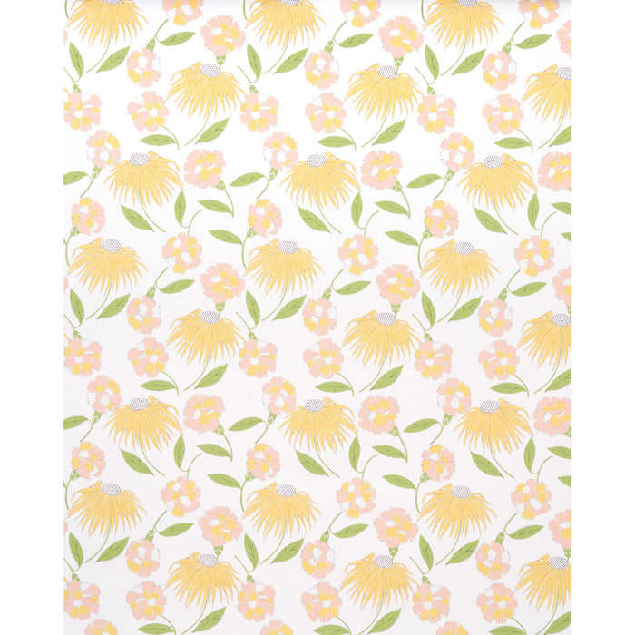 Schumacher Bouquet Toss Pink Lemonade Wallpaper Sample 5013840
