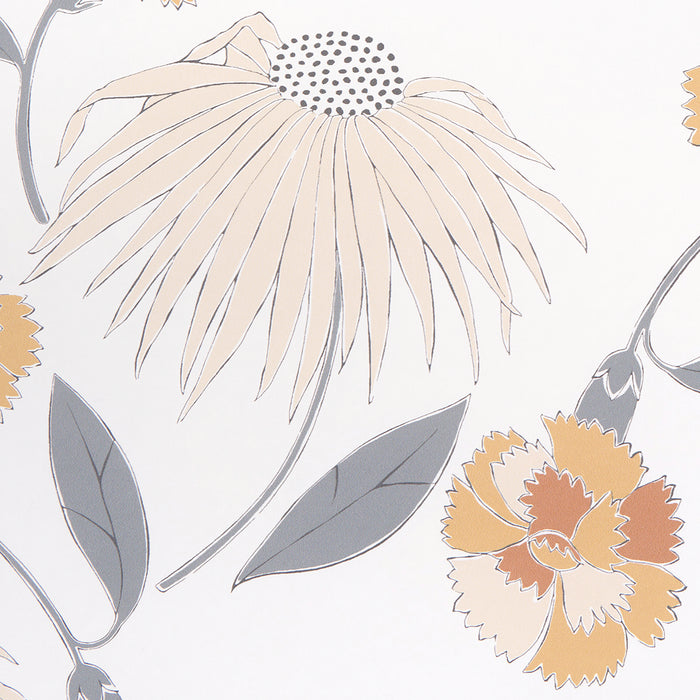 Schumacher Bouquet Toss Toast Wallpaper Sample 5013842
