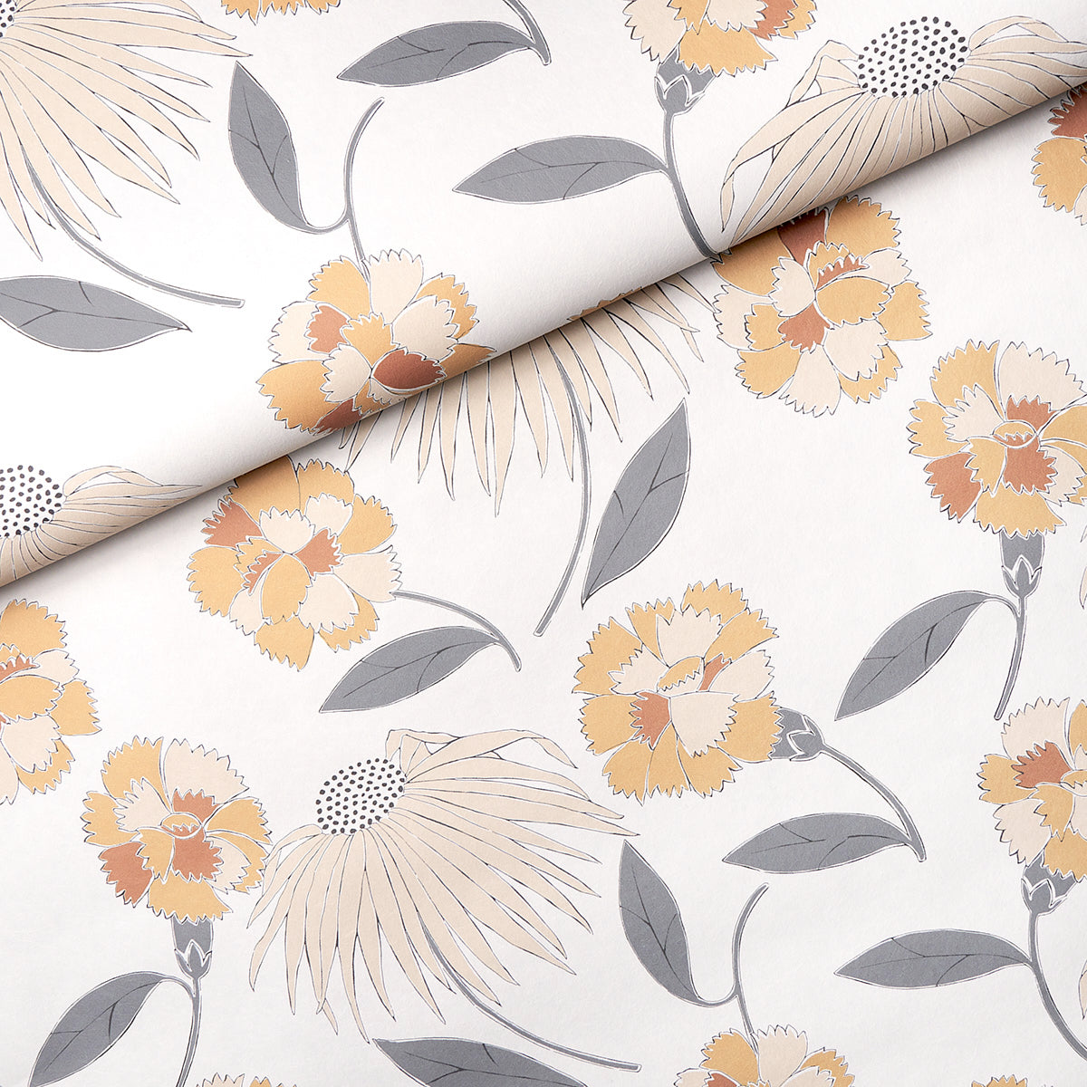 Schumacher Bouquet Toss Toast Wallpaper Sample 5013842