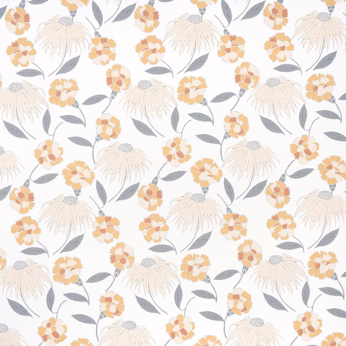 Schumacher Bouquet Toss Toast Wallpaper Sample 5013842