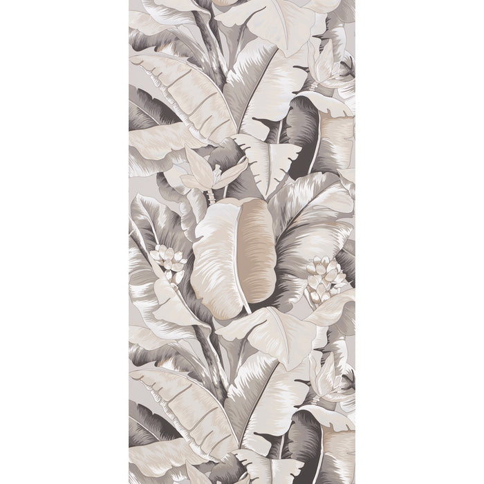 Schumacher Botanico Metallic Platinum Wallpaper Sample 5013860
