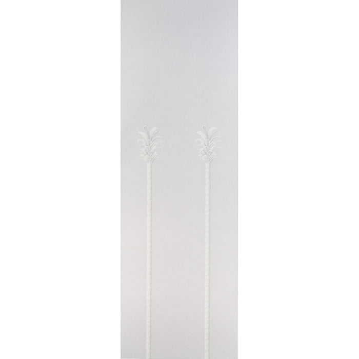 Schumacher Villa Palm Panel Grey Wallpaper Sample 5013882