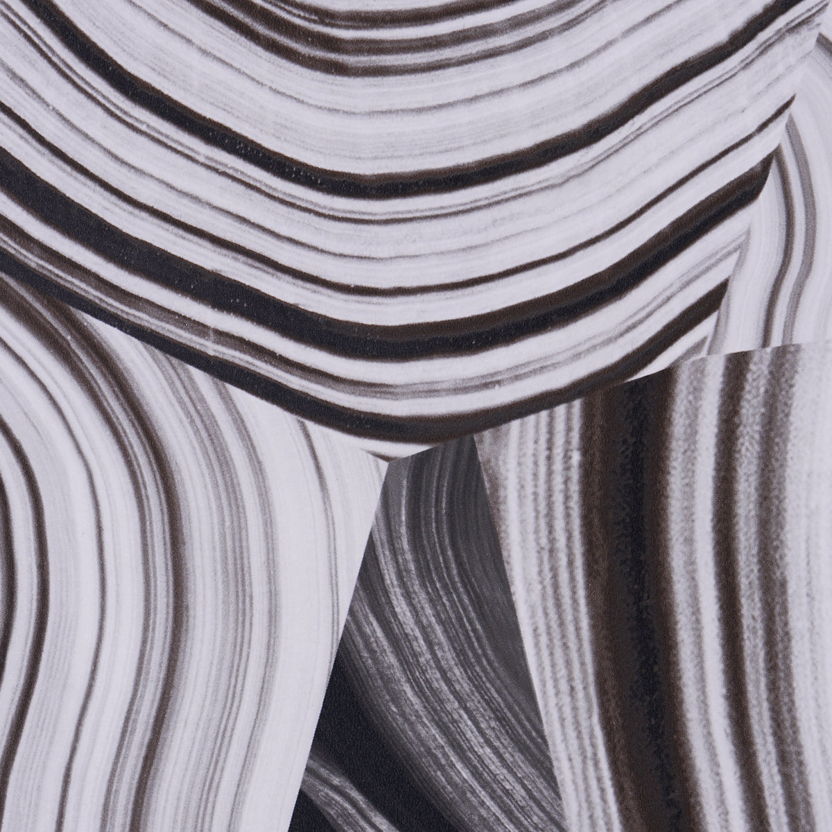 Schumacher Agate Slice Black And White Wallpaper Sample 5013890
