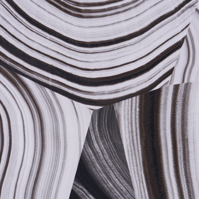 Schumacher Agate Slice Black And White Wallpaper Sample 5013890