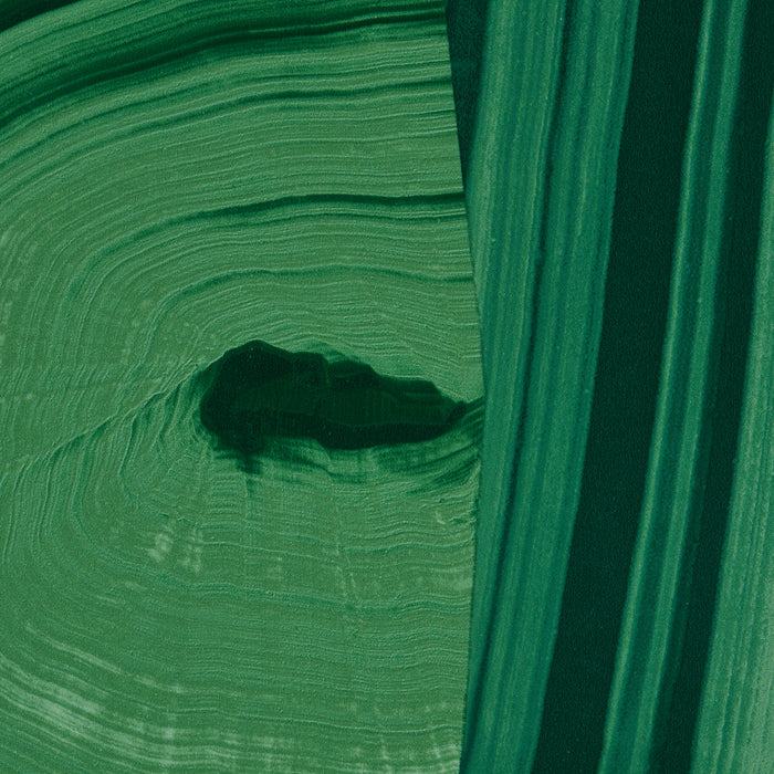 Schumacher Agate Slice Malachite Green Wallpaper Sample 5013891