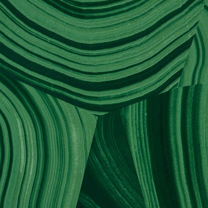 Schumacher Agate Slice Malachite Green Wallpaper Sample 5013891