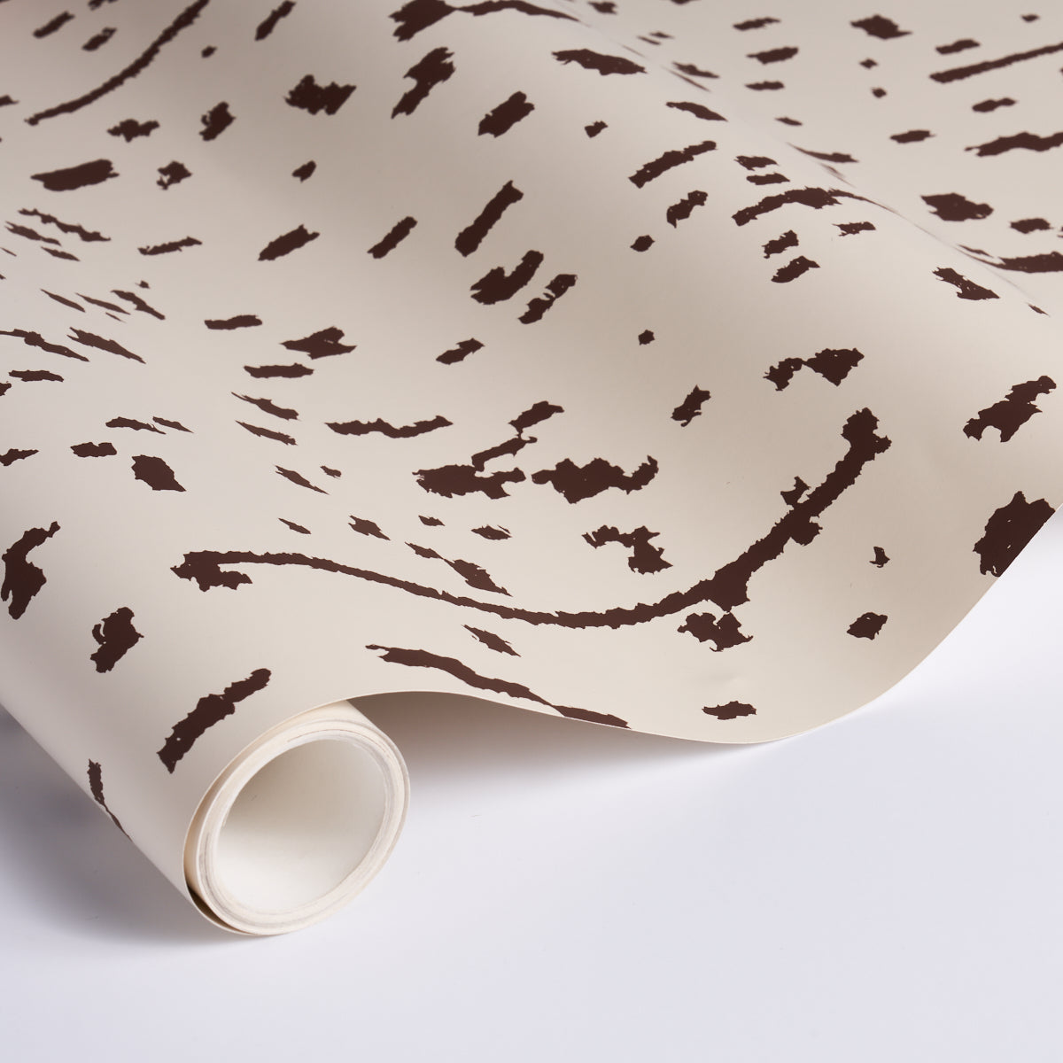 Schumacher Bespotted Brown Wallpaper Sample 5013910