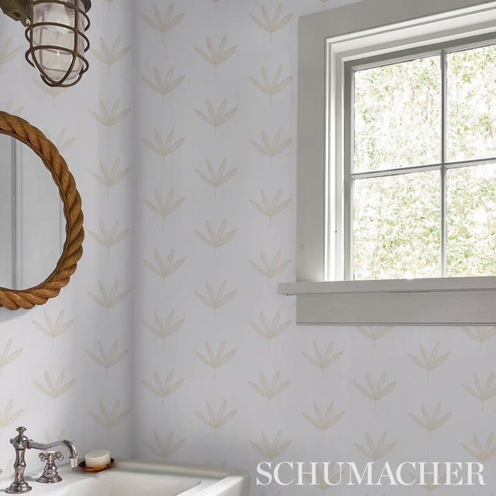 Schumacher Rue Sand Wallpaper Sample 5013922