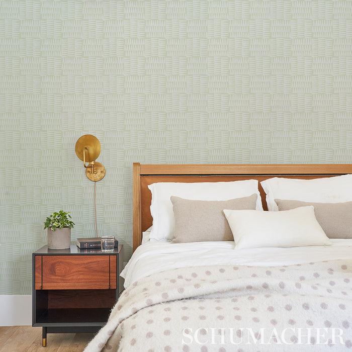 Schumacher Charlie Green Wallpaper Sample 5013932