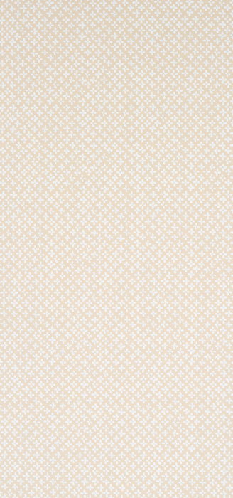 Schumacher Emerson Ivory On Beige Wallpaper Sample 5013941