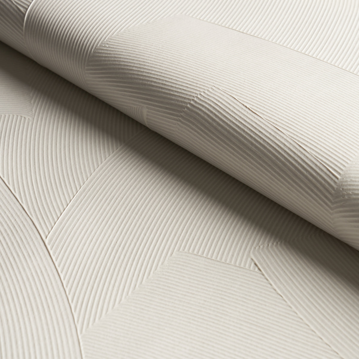 Schumacher Hand Combed Plaster Cement Wallpaper Sample 5013951