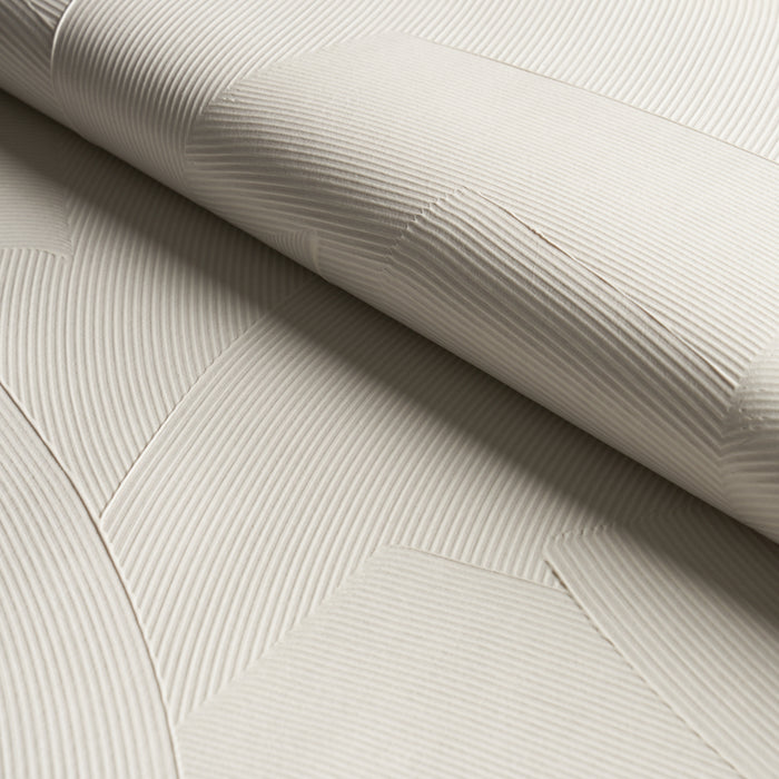 Schumacher Hand Combed Plaster Cement Wallpaper Sample 5013951