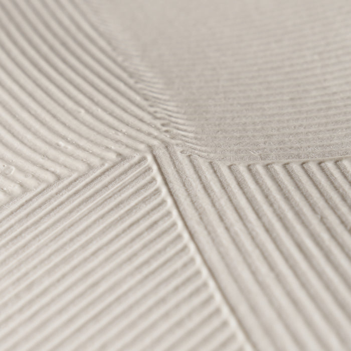 Schumacher Hand Combed Plaster Cement Wallpaper Sample 5013951