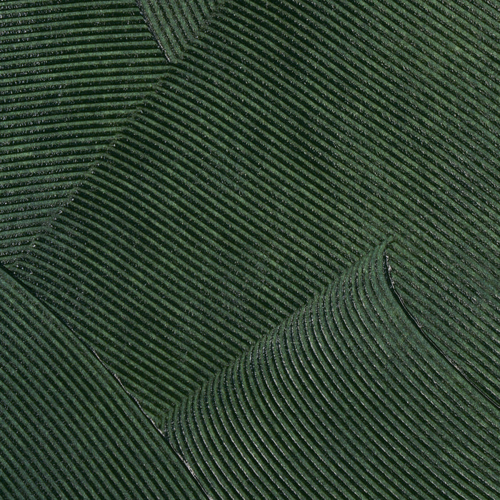 Schumacher Hand Combed Plaster Green Leaf Wallpaper Sample 5013952