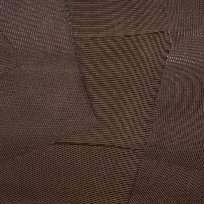 Schumacher Hand Combed Plaster Brown Wallpaper Sample 5013954
