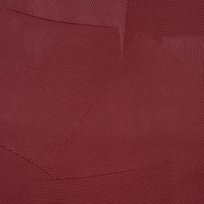 Schumacher Hand Combed Plaster Oxblood Wallpaper Sample 5013955
